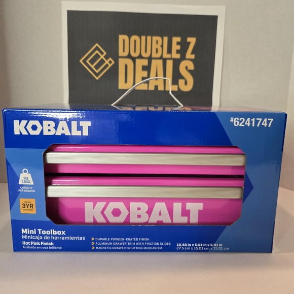 Kobalt mini tool box craft box makeup tray.